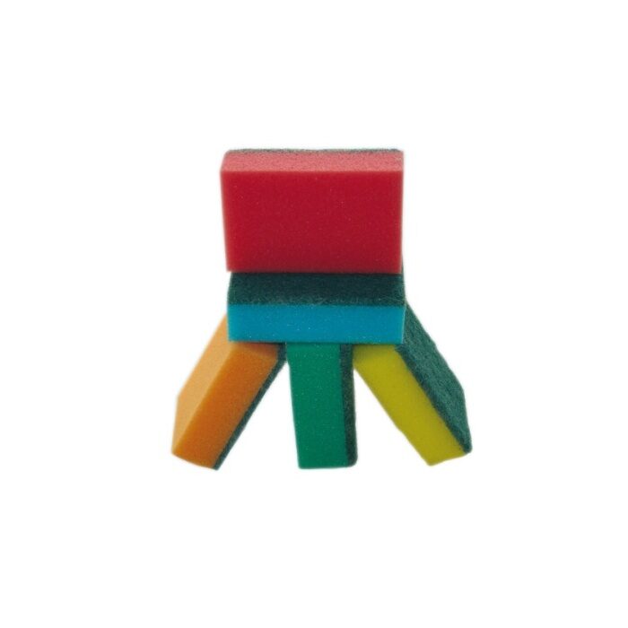 Губка из ППУ с абразивом МАКСИ, 5шт/упак.