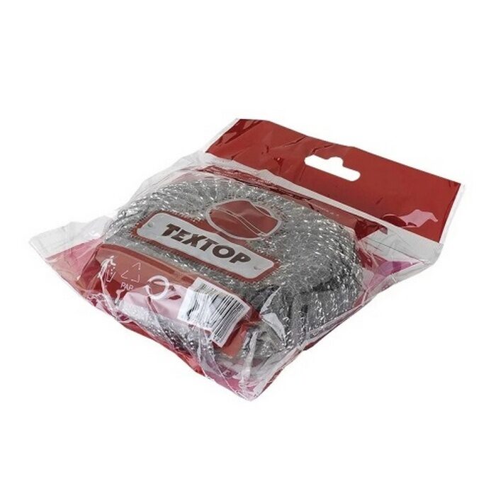 Мочалка металлическая спираль ТЕХТОР, 1шт