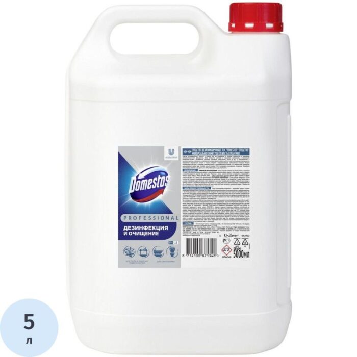 Гель для сантехники Domestos Professional 5л Atlantic Fresh универсальный дезинфицирующий 1/2