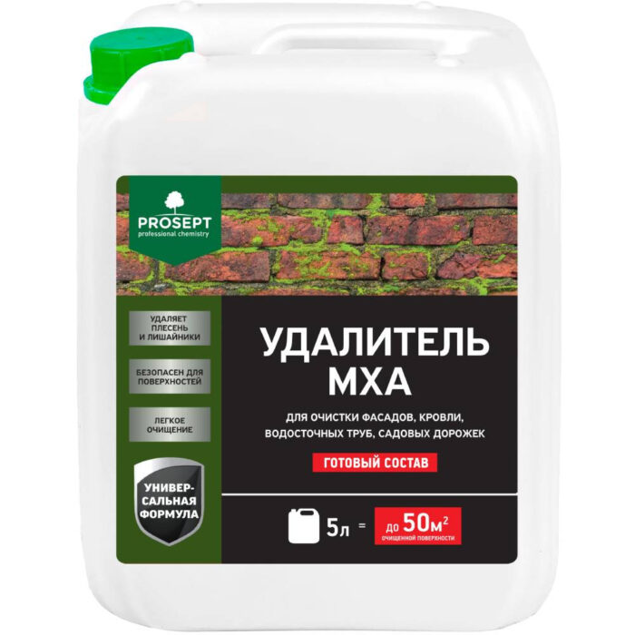 Удалитель мха PROSEPT готовый состав 5 л 1/4