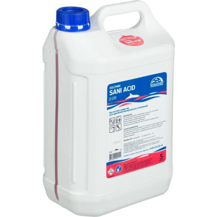 DOLPHIN Sani Acid 5л гель для удаления известкового налета 1/3